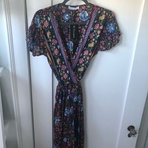 Boho wrap dress